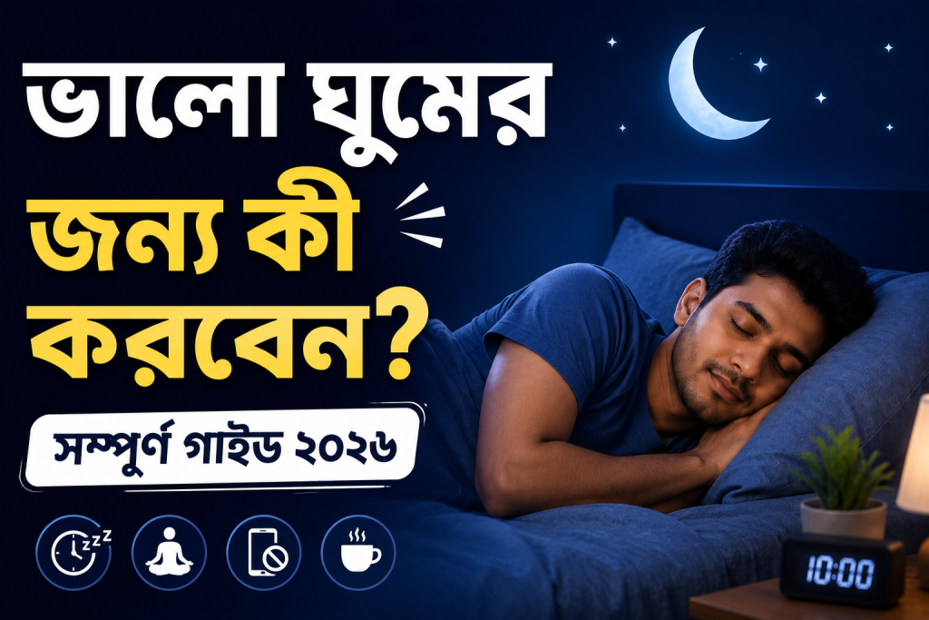 ভালো ঘুমের জন্য কী করবেন? সম্পূর্ণ গাইড ২০২৬