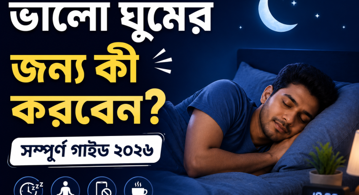 ভালো ঘুমের জন্য কী করবেন? সম্পূর্ণ গাইড ২০২৬