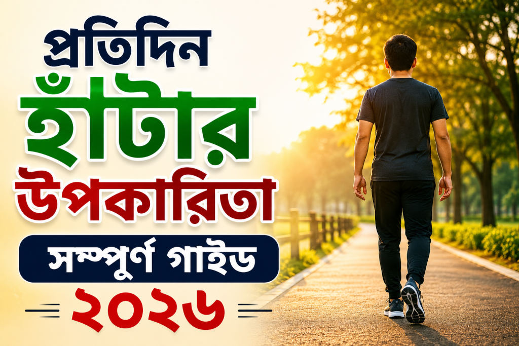 প্রতিদিন হাঁটার উপকারিতা সম্পূর্ণ গাইড ২০২৬